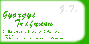 gyorgyi trifunov business card